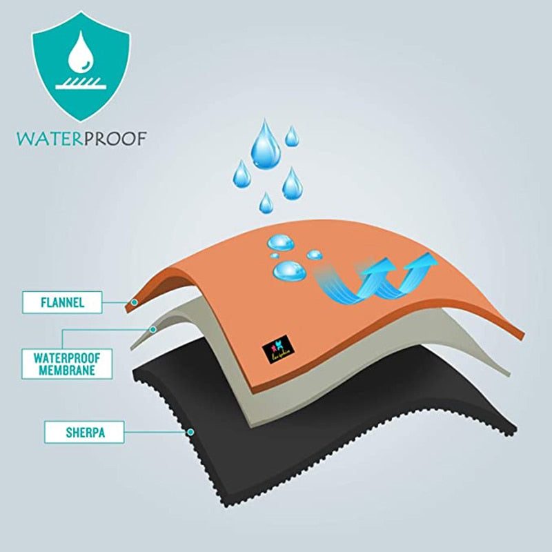 Cozy-Protect Waterproof Pet Blanket - Solution for Wet Cleanups & Cost Savings